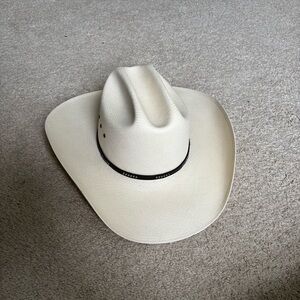 Stetson Ivory Western Hat with Dark Band